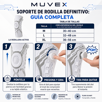 MUVEX | Rodillera de Soporte Ajustable